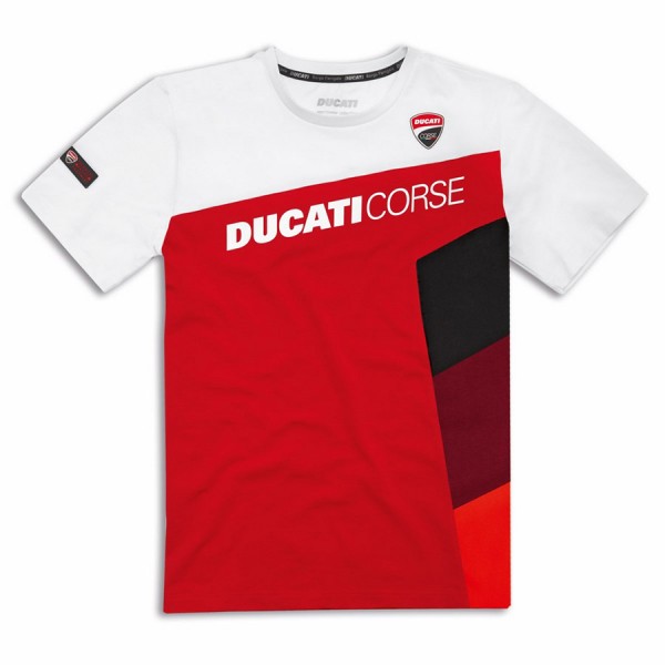 DUCATI Corse Sport T-Shirt rot/ weiß