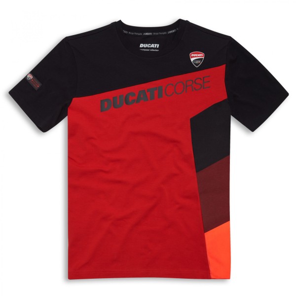 DUCATI Corse Sport T-Shirt rot/schwarz