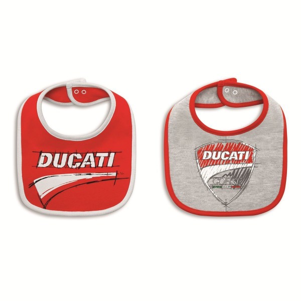 DUCATI Baby Lätzchen-Set Corse Sketch