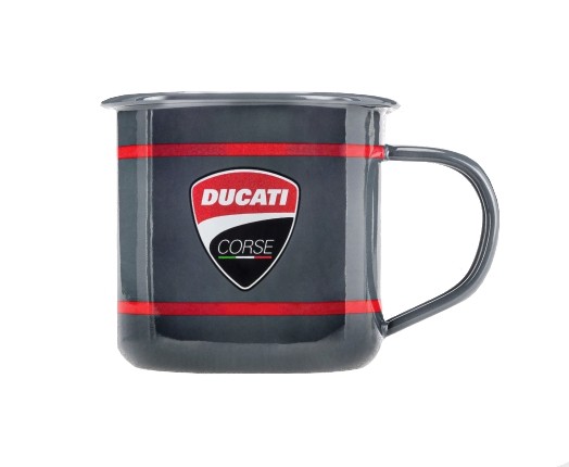 DUCATI Corse Kaffee Tasse Emaille