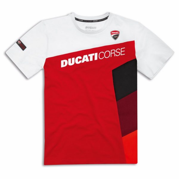 DUCATI Corse Sport T-Shirt rot/ weiß